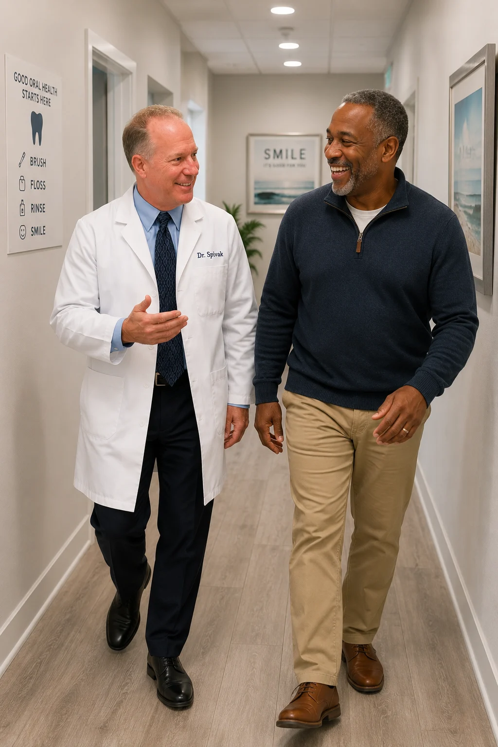 Dr Bruce Spivak with Patient at Seda Dental Delray Beach