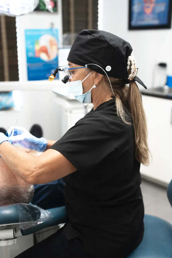 Seda Dental Hygienist with patient