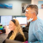 Dr Rubinstein at the front Desk in Seda Dental Boynton Beach