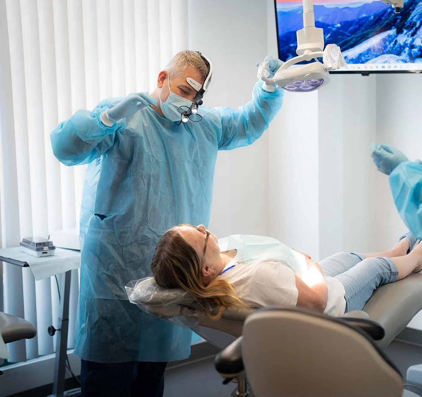 Seda dental Dr Rubinstein and patient